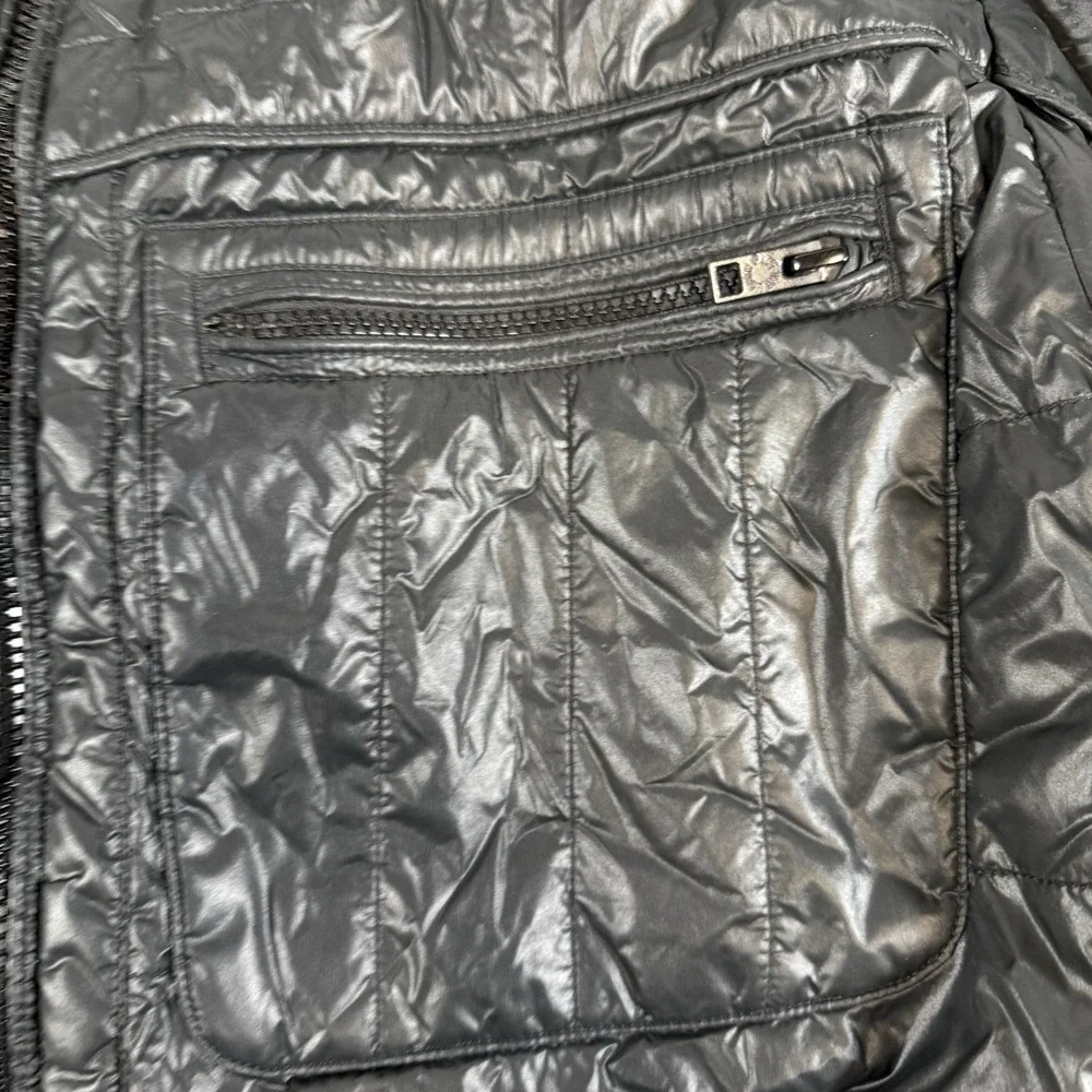 The North Face Mack Moto Jacket Mens 2XL Black  Motorcycle Nylon Quilted Outdoor